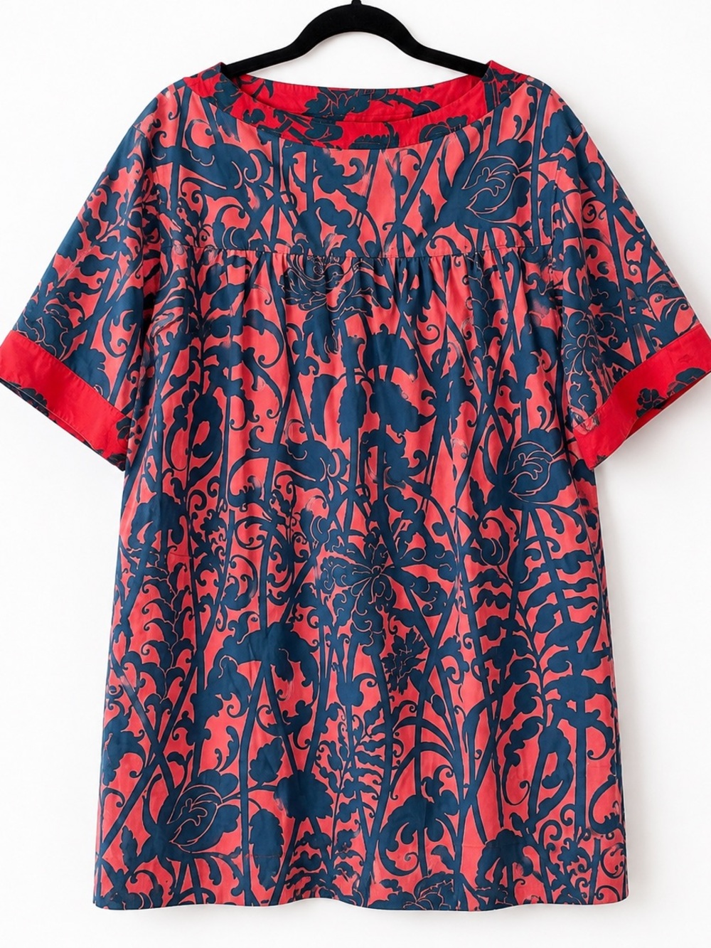Dries Van Noten Floral Cotton Mini Dress EU 38 US 8